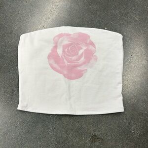 Garage white tube top size M